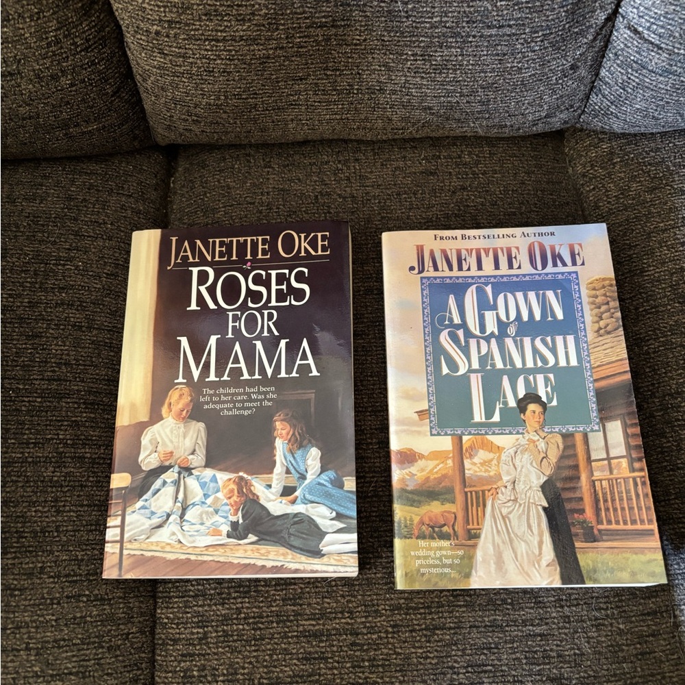 Janette Oke Book Set - Roses for Mama & A Gown of Spanish Lace